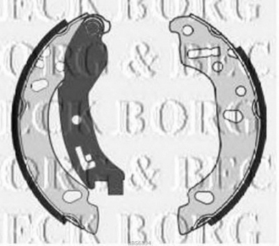 BORG & BECK bbs6334 -  Комплект тормозных колодок